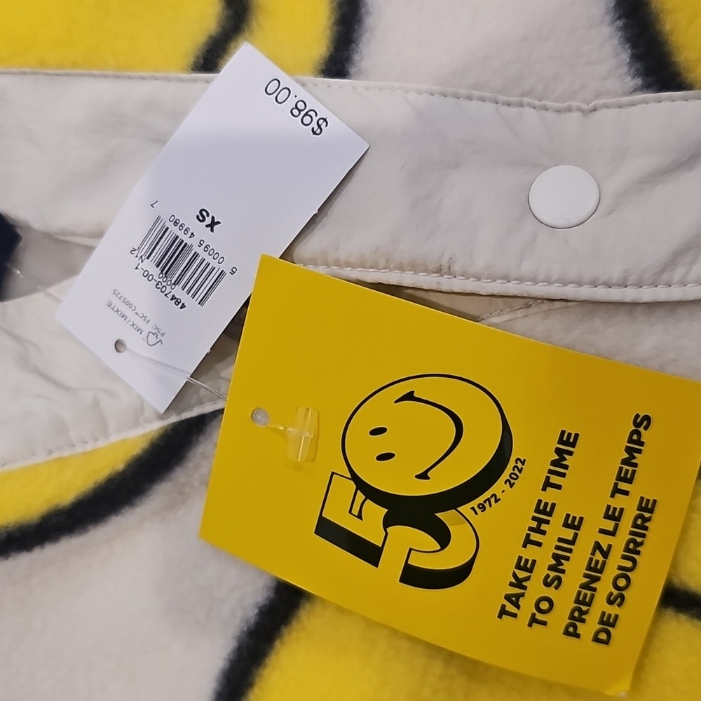 NWT Gap × Smiley Arctic Fleece Snap Button Pullover - Picture 6 of 7